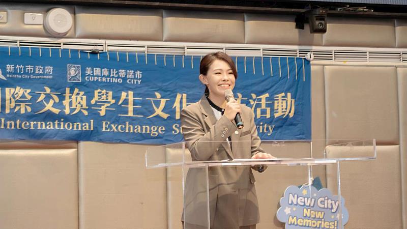 市長高虹安致詞，感謝25個接待家庭及各校校長的用心投入與協助，讓此次交流活動得以順利圓滿。