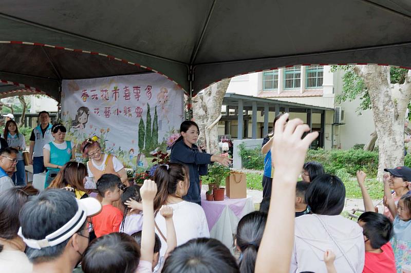 市長高虹安現場進行有獎徵答。