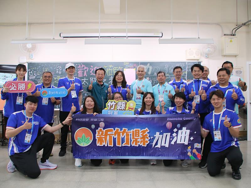 翁章梁赴全中運團本部勉勵22縣市代表隊