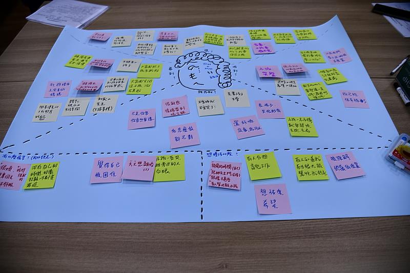 台東基督教醫院和聖母醫院團隊，為罹患產後憂鬱的媽媽整理出各種困難與處境。(攝影/薛崑城)