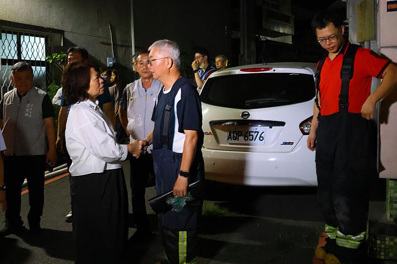 黃敏惠市長為第一線警消致上感謝