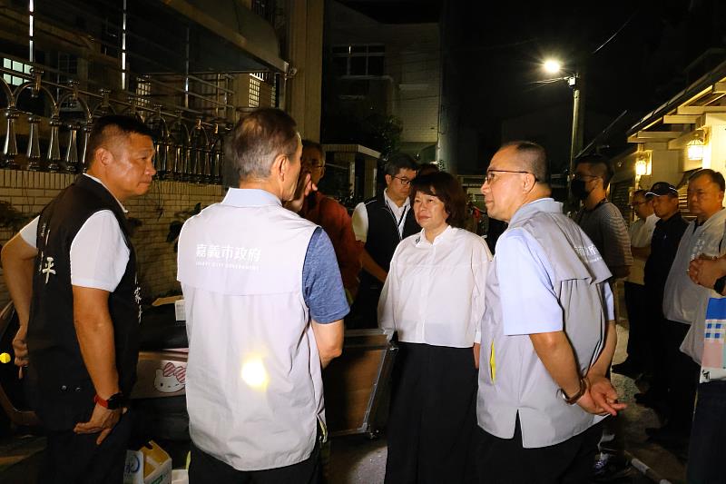 黃敏惠市長趕赴現場掌握後續處置狀況