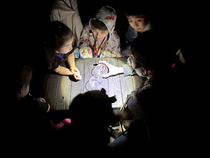 透過有趣的活動帶領民眾更認識螢火蟲發光的奧祕。