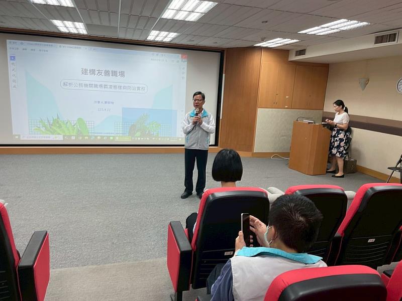 局長江盛任致詞。