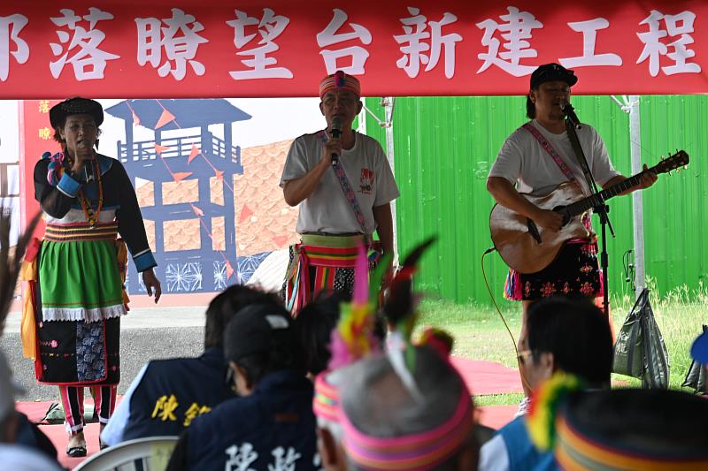 台東市新馬蘭部落瞭望台4月22日動土典禮。