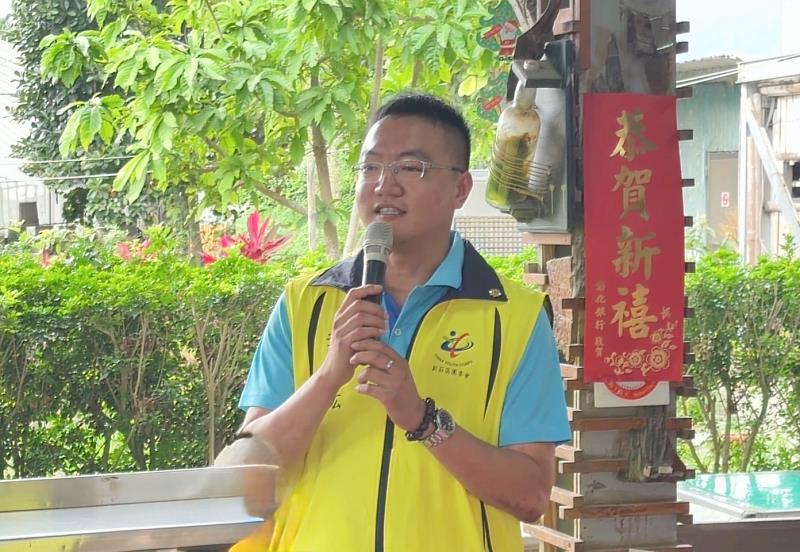 救國團新北市新莊區團委會葉尚紘會長致詞。