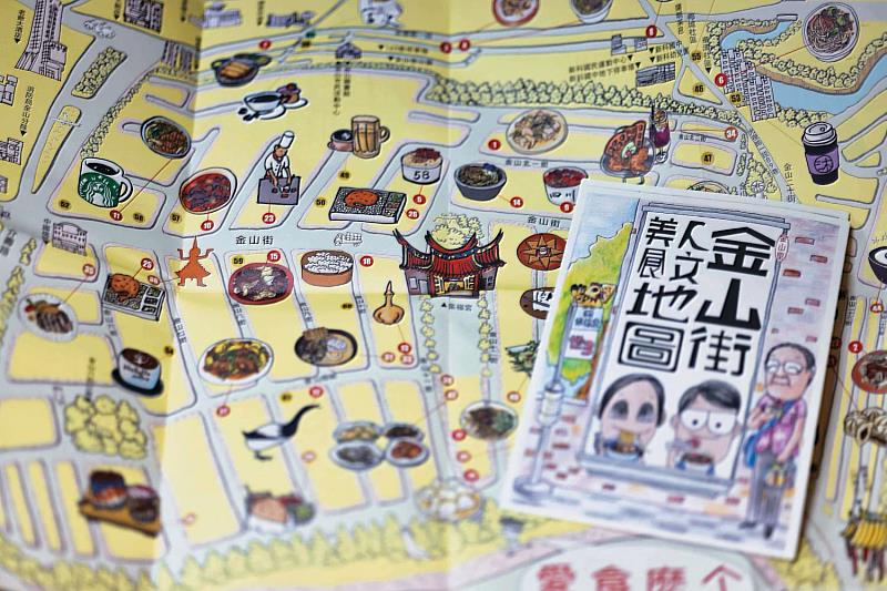 高采琳繪製的人文美食地圖，深獲在地居民喜愛。