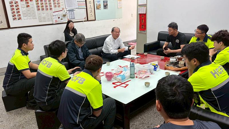 新竹市持續推動消防廳舍現場訪視作業，全面優化勤務環境。