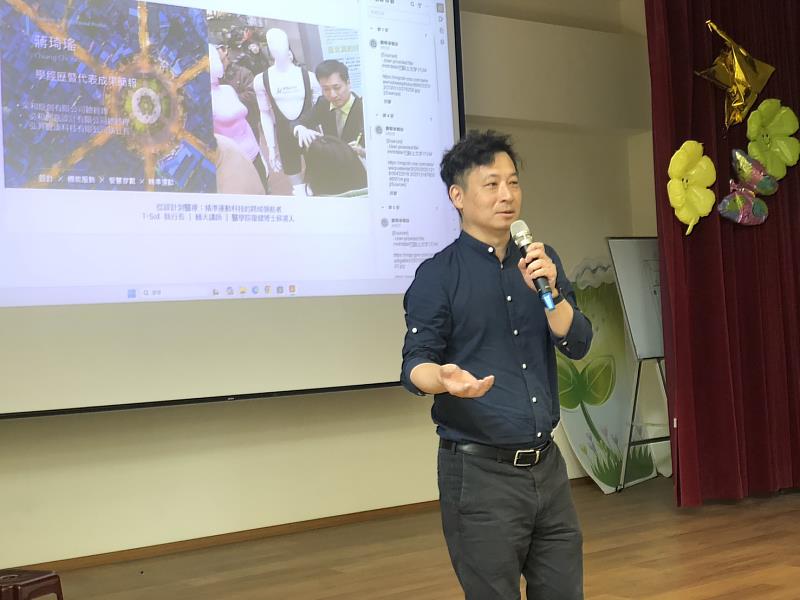 蔣琦瑤校友分享學弟妹們，只有努力，才能看見未來！現在的體育選手不能只靠體力，更要靠「腦力」與「數據」。
