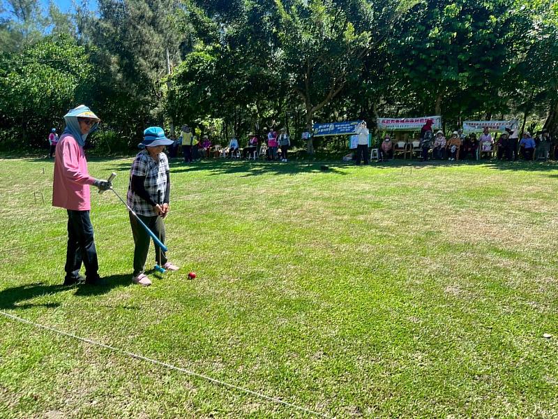 臺東縣長濱鄉衛生所攜手社區舉辦8週槌球課程