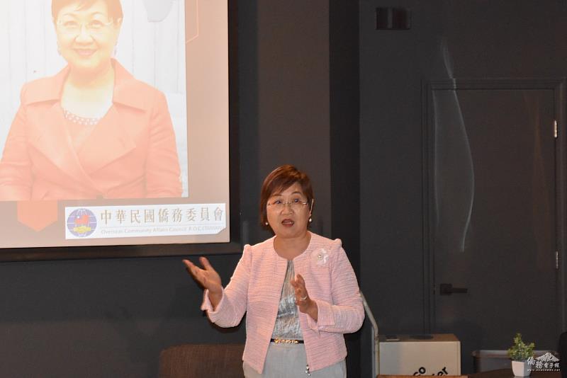 僑務委員會委員長徐佳青致詞。