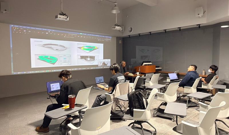 2026 CAADRIA國際工作坊學員上課現場。