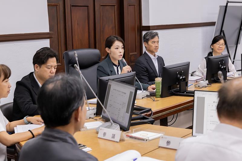 高虹安市長主持本週市務會議。