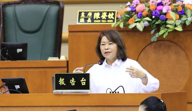 黃敏惠市長施政報告。