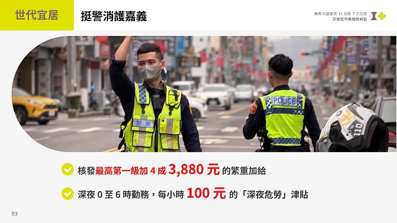 黃敏惠市長施政報告。