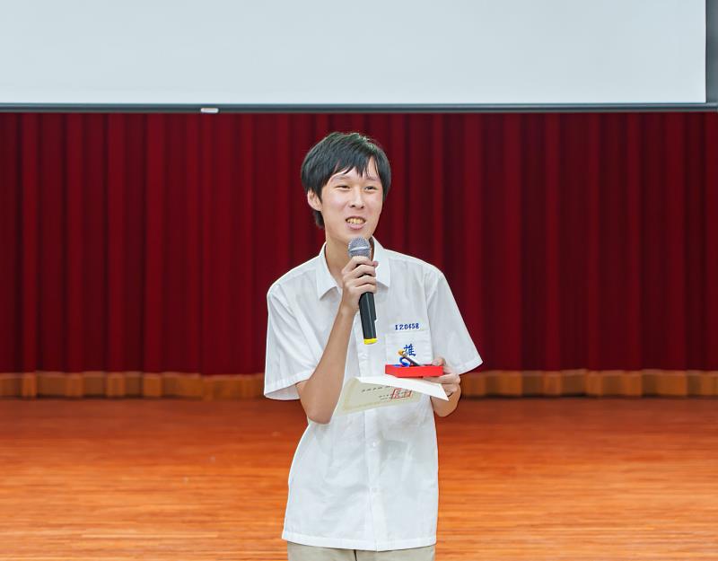 最佳辯士－陳秉銨同學。