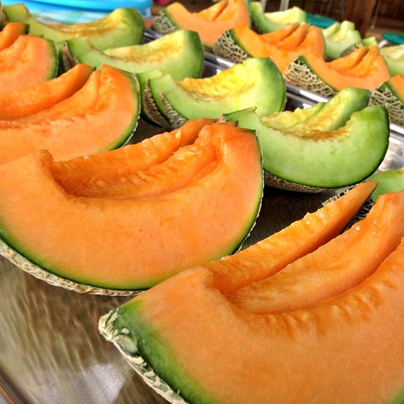 初夏的5月、6月哈密瓜產期，不僅可來品嚐哈密瓜的銷魂滋味，也可到農園體驗親自採收哈密瓜的樂趣，縣內各宿泊設施、飲食店、菓子店也都會提供縣產哈密瓜製作的各種甜點喔！