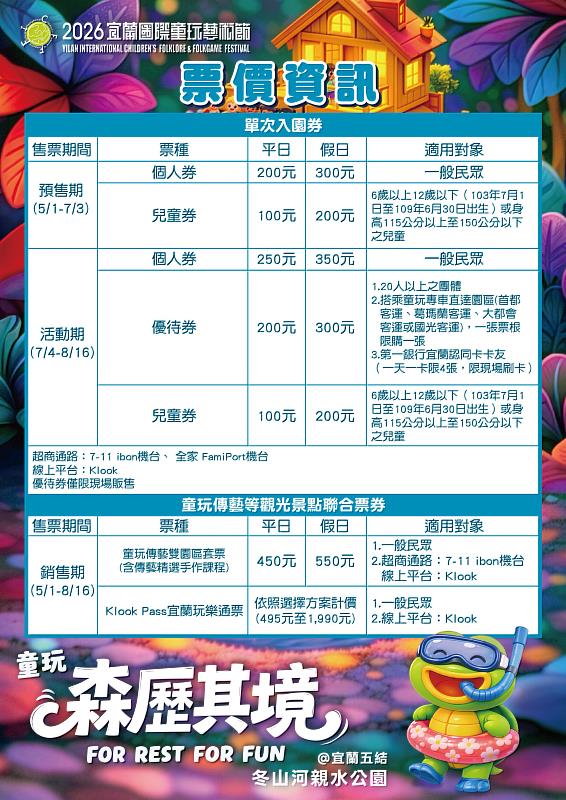 預售票5月1日開賣享優惠