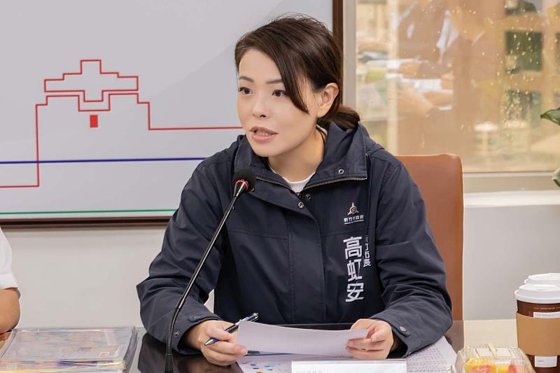 市長高虹安致詞，期盼透過交流促進用地活動。