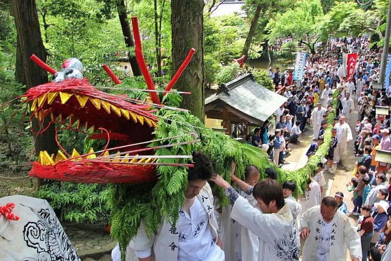 間間田蛇祭已被指定為國家重要無形民俗文化財