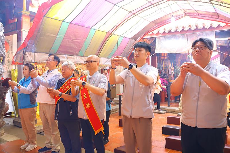保生大帝聖誕千秋 陳永豐副市長參拜祈福願國泰民安 風調雨順