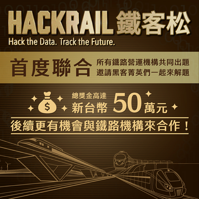 鐵道局鐵客松正式開跑 50萬獎金及數據解密鼓勵打造智慧應用