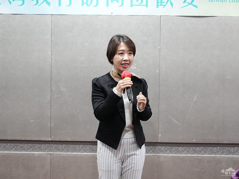 僑委會副委員長李姸慧致詞。