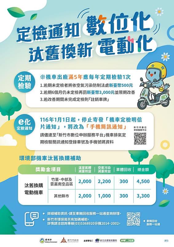 機車定檢宣導海報
