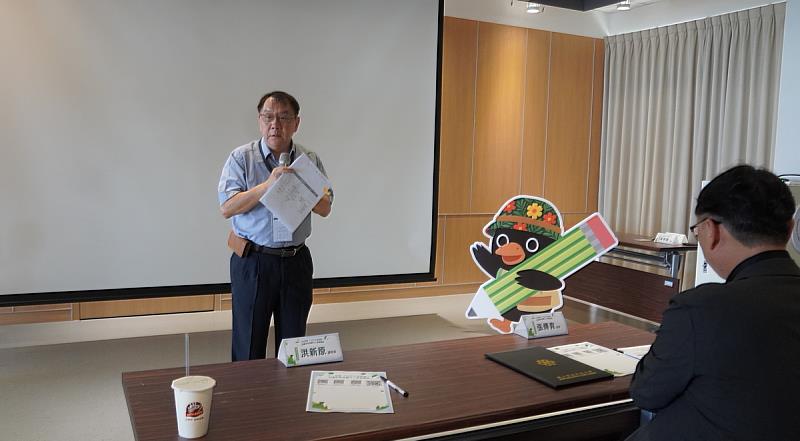 中正大學洪新原副校長 活動開場勉勵。