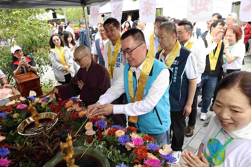 「惜惜地球：永續親子趴暨浴佛節」活動，5月9日在新莊體育園區林蔭大道登場。（圖由靈鷲山佛教教團提供）