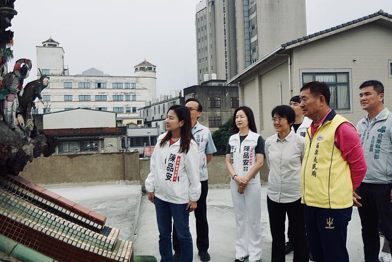 客委會主委古秀妃前往苗栗義民廟訪視。