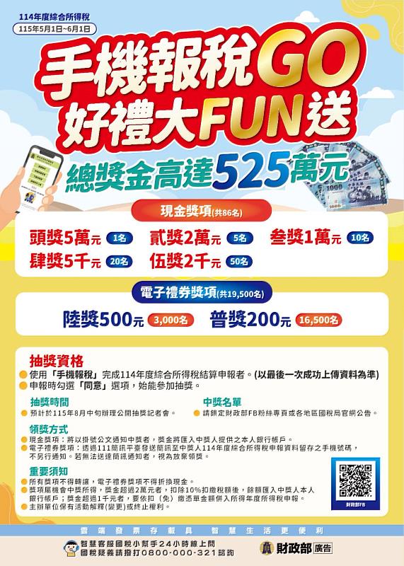 手機報稅好禮送