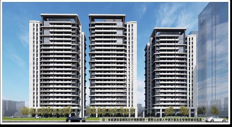 本案更新後建築模擬圖。（新北住都中心提供）