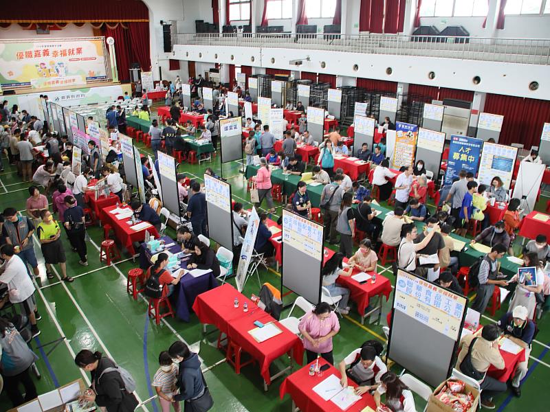 嘉義縣大型徵才41家企業釋出逾1,100職缺