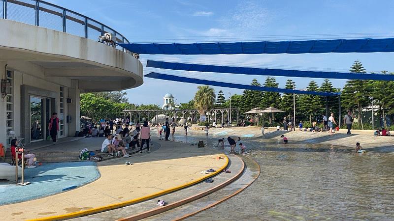 新竹市南寮戲水池將於6/2起開放民眾戲水。（資料照）