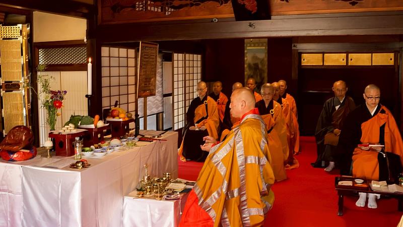 落成典禮由日本真言宗結界灑淨法會揭開序幕。（圖由靈鷲山佛教教團提供）