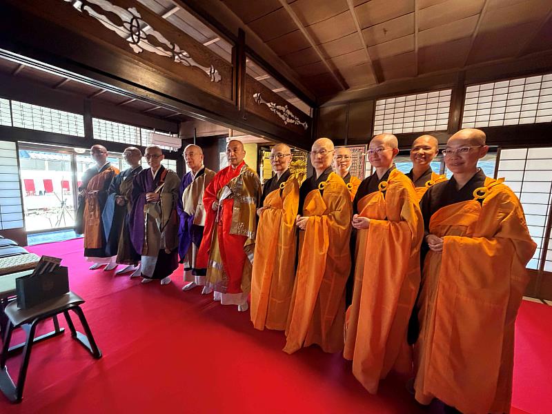 「天眼草堂」5月17日舉辦莊嚴隆重的落成典禮，以日本佛教與漢傳佛教雙重法儀共同啟建，象徵台日佛教文化交流邁入新的里程碑。（圖由靈鷲山佛教教團提供）