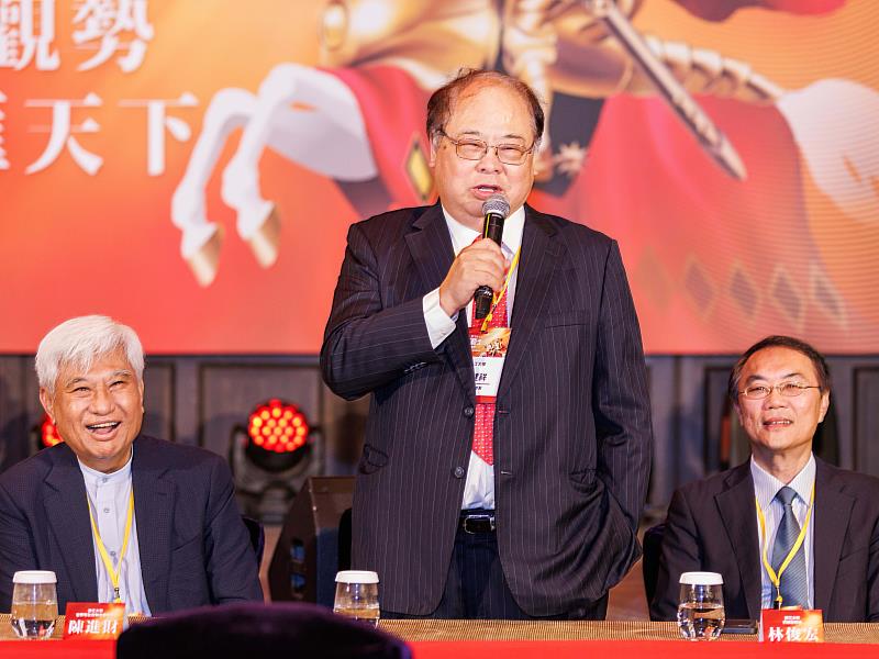 淡江菁英會林健祥會長致詞。(圖/淡江大學提供)