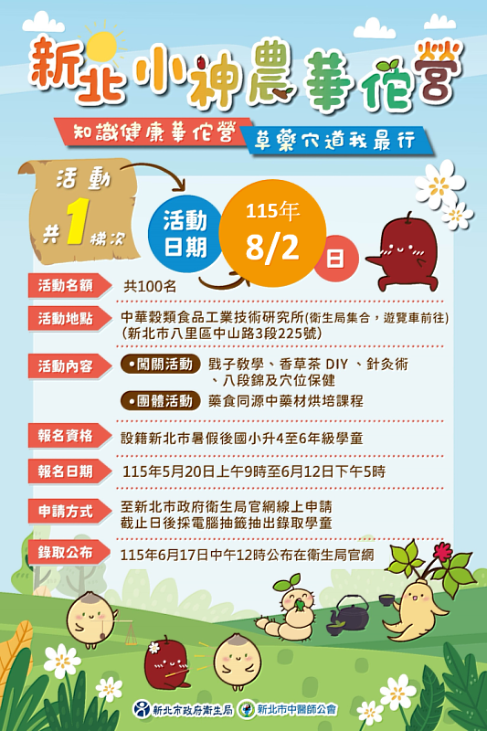 115年新北小神農華佗營。