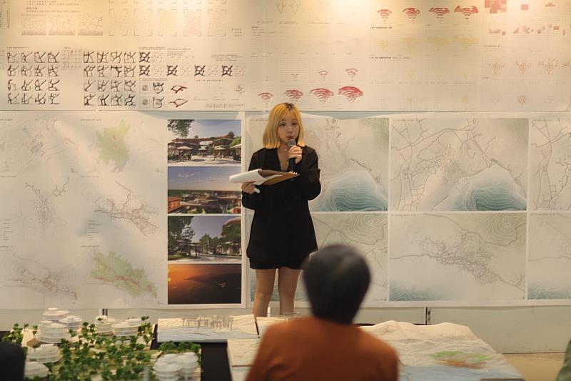 建築系學生陳乃莙以《至日協議：後核城市的適應性策略》獲景觀設計類金立方獎，提出後核電時代的未來城市想像。