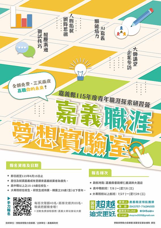 115年度青年職涯探索研習營熱烈報名中 全程免費