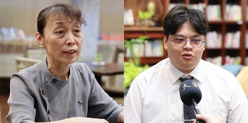 花蓮慈院總務室主任沈芳吉（左）表示，花蓮慈院身為醫學中心，長期推行蔬食與環保，除了守護民眾健康，更肩負社會責任與環境永續的使命。總務室股長謝鈞安也表示，為了能落實環保減碳，總務室積極與醫護人員溝通，最後成功將醫院供餐全面改為環保餐盒。