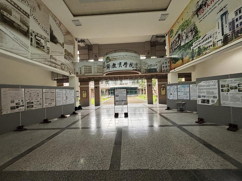 靜態展於花師教育學院展出，透過海報、互動展示與數位作品呈現專題特色。