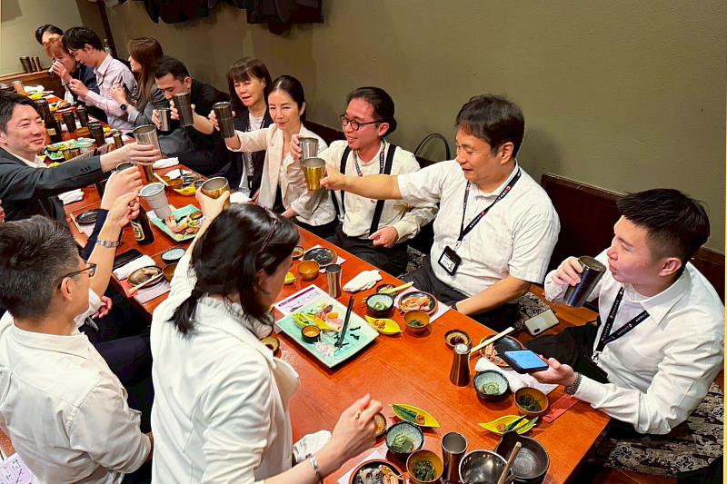 研習課程安排聯歡交流會，深化臺日學員之間的情誼與連結。（圖／中金院提供）