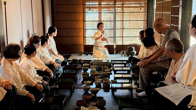 日本茶道體驗。（圖由靈鷲山佛教教團提供）