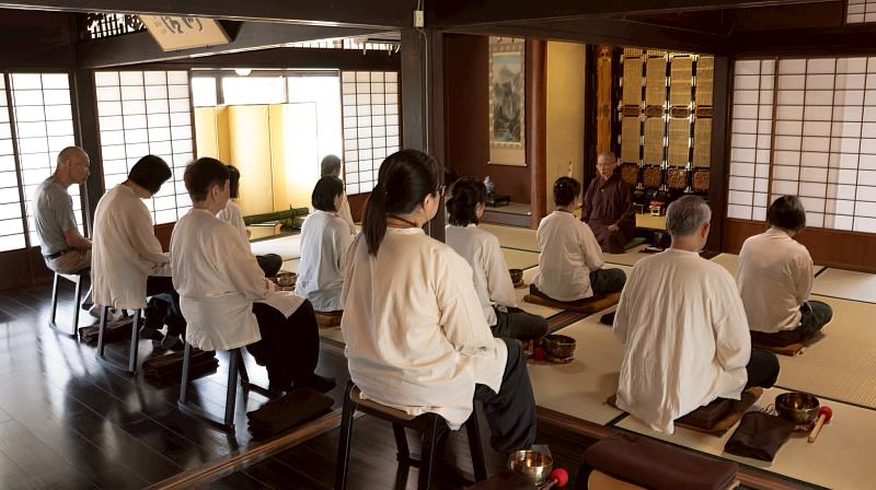靈鷲山剛圓滿開光儀式的「天眼草堂」，迎來首批禪修學員。（圖由靈鷲山佛教教團提供）