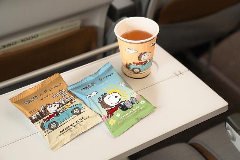 包含登機證、行李吊牌、機上迎賓畫面、紙巾、紙杯等各項備品,通通換上色彩鮮明的視覺。