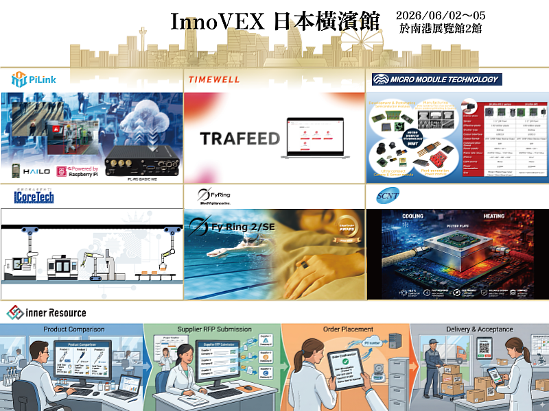 日本7家潛力企業將於「InnoVEX 日本橫濱館」亮麗登場。