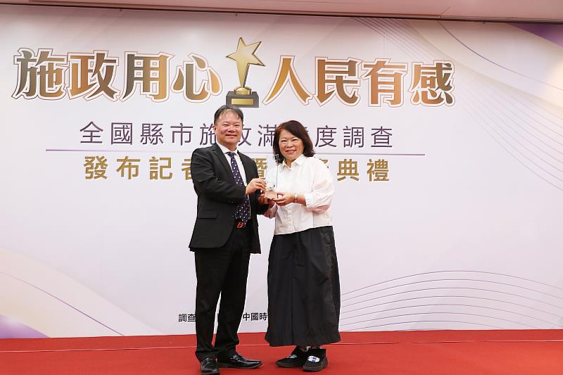 施政滿意度突破新高 含金量非六都第1！ 黃敏惠市長盼中央聽見市民心聲 補上高鐵聯外軌道關鍵拼圖
