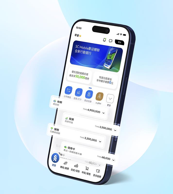 渣打銀行行動銀行App配合全新升級，讓高資產客群能不受時間與空間的限制，掌握財富管理的契機。